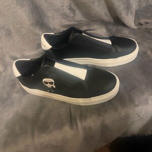 Karl Lagerfeld Black and White Casual Sneakers